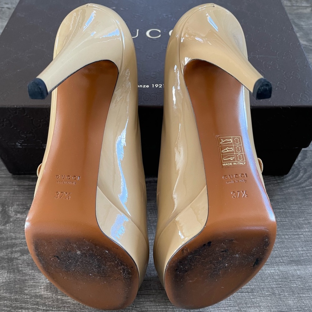 Gucci Tan Heels Sleek Design - Picture 13 of 16